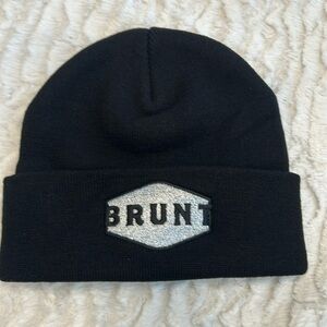 Brand new brunt cold-weather cuffed beanie, Limited, edition, black silver